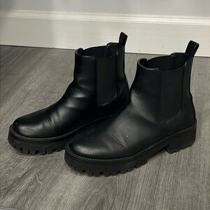 Black Leather Boots